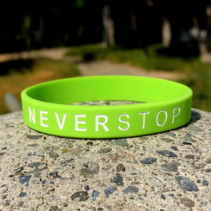 NEVER STOP - The Motivation You Wear! Green/Wht